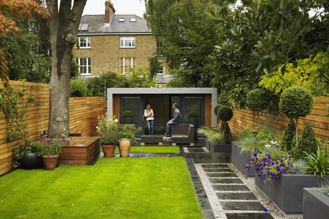 Home office ideas: garden 'rooms' offer extra space in form of pre-fab cabins, converted garages and shepherd's huts | Homes and Property | Evening Standard Garden Office Ideas, Small Garden Office, Contemporary Garden Rooms, Garden Room Ideas, Studio House, Garden Cabins, Garden Home Office, Outside Room, London Garden