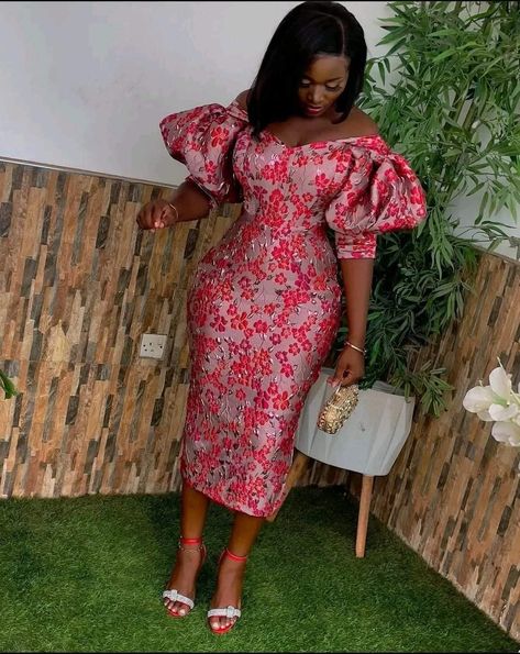 Latest Damask Dress Styles Nigeria, Brocade Dress Styles For Women, Damask Dress Styles Nigeria 2024, Sample Material Gown Styles, Damask Dress Styles, Brocade Styles For Women, Damask Dress Styles Nigeria, Simple Chiffon Dress, Brocade Styles