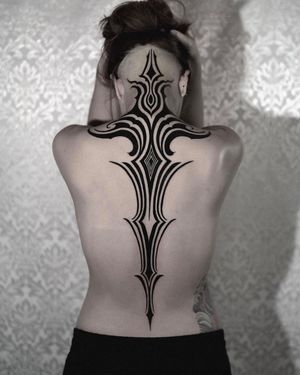 Cyberpunk Tattoo, Tattoo Unique, Blackout Tattoo, 4 Tattoo, Dark Tattoo, Abstract Tattoo, Back Tattoos, March 1, Tattoo Design Drawings