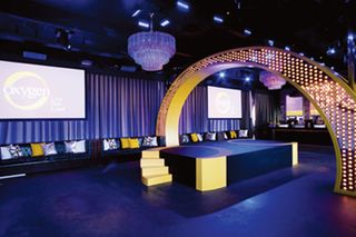 Conference Stage, Small Stage, Arch Gate, Entrance Arch, Raised Platform, Stage Designs, Corporate Events Decoration, Corporate Event Design, Elderly Home