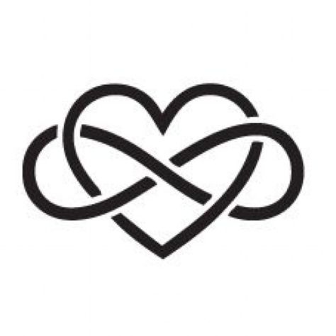 Celtic Infinity Heart Tattoo, Infinity Heart Tattoo With Initials, Infinity And Heart Tattoo Design, Infinity Symbol With Heart, Heart With Infinity, Heart Infinity Symbol Tattoo, Heart Symbol Tattoo, Heart And Infinity Tattoo, Forever In My Heart Tattoo