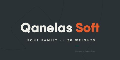 Qanelas Soft™ - Webfont & Desktop font « MyFonts Typography Design Inspiration, Free Fonts For Designers, Commercial Use Fonts, Modern Sans Serif, Popular Fonts, Great Fonts, Best Free Fonts, Bold Fonts, Calligraphy Fonts