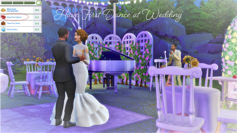 Have First Dance at Wedding | SHEnanigans (Sims 4 Modder & Enthusiast) on Patreon Dance At Wedding, Sims Medieval, Sims 4 Patreon, Wedding First Dance, Free Sims 4, Patreon Logo, New Mods, Slow Dance, Sims Community