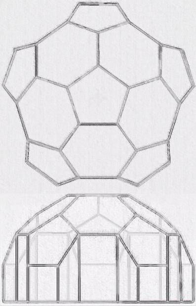 Geodome Dome House Plans, Geodesic Greenhouse, Geo Dome, Geodesic Dome Greenhouse, Casa Hobbit, Dome Greenhouse, Dome Building, Geodesic Dome Homes, Dome Structure