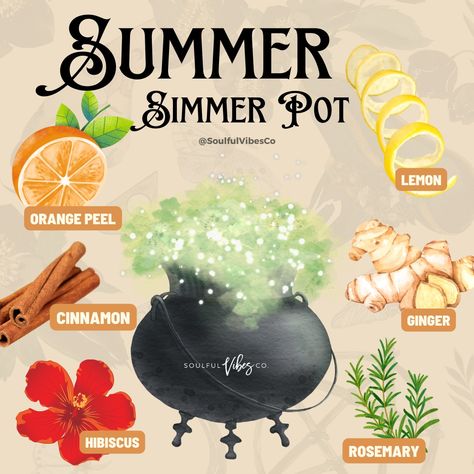 Spell Simmer Pots, Full Moon Simmer Pots Witchcraft, Money Simmer Pot, Home Cleansing Simmer Pot, Simmer Pot For Congestion, Lammas Simmer Pot, Summer Solstice Simmer Pot, Lughnasadh Simmer Pot, Litha Simmer Pot