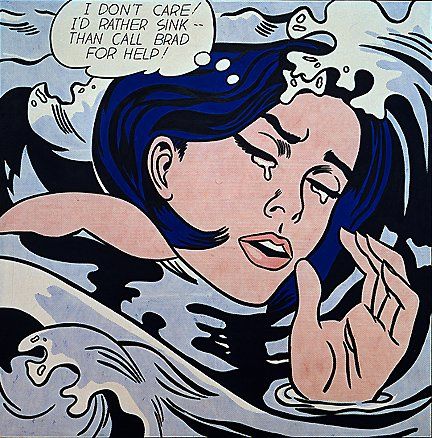 Roy Lichtenstein on Twitter: "Drowning girl, 1963 #lichtenstein #americanart… " Futuristic Jumpsuit, Ragazza Pop Art, Pop Art Lichtenstein, Pop Art Roy Lichtenstein, Roy Lichtenstein Art, Famous Pop Art, Roy Lichtenstein Pop Art, Lichtenstein Pop Art, Pop Art Artists