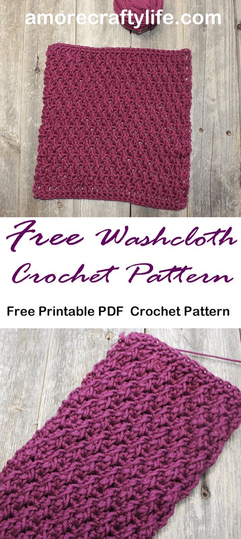 Alpine Stitch Crochet How to Tutorial - Washcloth Pattern - A More Crafty Life Alpine Stitch Crochet, Washcloth Crochet Pattern, Alpine Stitch, Crochet Washcloth Pattern, Dishcloth Crochet Pattern, Washcloth Pattern, Crochet Dishcloth, Front Post Double Crochet, Crochet Washcloth