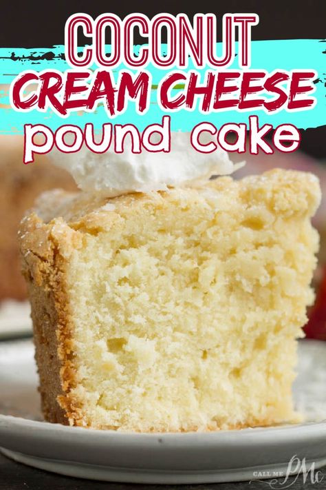 COCONUT CREAM CHEESE POUND CAKE Coconut Pound Cake Recipe, Best Coconut Cake Recipe, Coconut Pound Cake, Cheese Pound Cake Recipe, Cake Recipe Moist, Recipes With Coconut Cream, Best Pound Cake Recipe, Cream Cheese Pound Cake Recipe, Coconut Cream Cheese