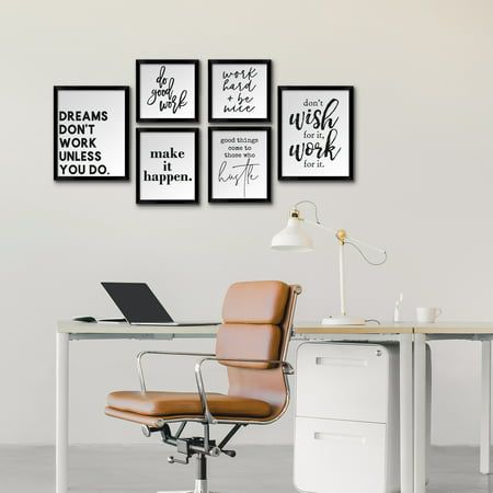 Wall Art For Office At Work, Female Office Decor, Principal Office Decor, Women Office Decor, Modern Home Office Ideas, Office Decor Workplace, Motivational Office Decor, Farmhouse Office Decor, Chic Office Decor