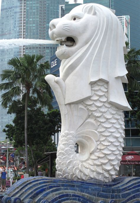 Merlion Singapore, Singapore National Day, Singapore River, Singapore Art, Architecture Drawing Sketchbooks, Singapore Photos, River Art, Singapore Travel, Animal Sculpture