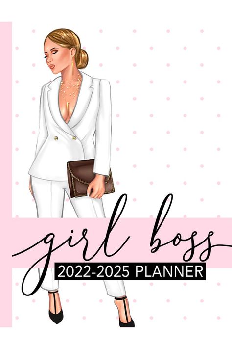 Girl Boss 2022-2025 Planner for Women Monthly Calendar Planner, Calendar Planner, Vision Boards, Business Organization, Business Planner, Yearly Calendar, Monthly Calendar, Female Entrepreneur, Staying Organized