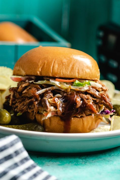 Pulled Pork Slow Cooker, Slow Cooker Bbq Pulled Pork, Pulled Pork Crock, Pork Slow Cooker, Pull Pork, Bbq Pulled Pork Slow Cooker, Spicy Pulled Pork, Pulled Pork Recipe Slow Cooker, Slow Cooked Pulled Pork