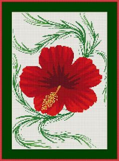 Cross Stitch Works: Red Hibiscus Flowers 715111159 Free Cross Stitch Pattern Red Hibiscus Flower, Red Hibiscus, Flower Cross, Rug Hooking Patterns, The Count, Cross Stitch Bookmarks, Beadwork Patterns, Hibiscus Flower, Cross Stitch Patterns Free