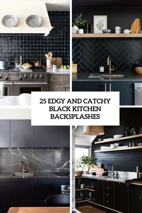 edgy and catchy black kitchen backsplashes cover Black Backsplash Green Cabinets, White Counter Black Backsplash, Dark Kitchen Backsplash White Cabinets, Black Tile Backsplash Kitchen White Cabinets, Black Quartz Countertops And Backsplash, Black Kitchen Backsplash White Cabinets, Kitchen Black Backsplash Ideas, Dark Backsplash White Cabinets, Black Tile Kitchen Backsplash