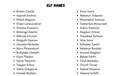 Elf Names Fantasy Male, Elf Names Dnd, Different Types Of Elves, High Elf Names, Wood Elf Names, Female Elf Names, Male Elf Names, Types Of Elves, Elf Buddy