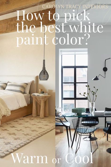 Finally! A guide on how to choose the best white paint color for your space. I've collected some of my picks that work in any space. Whether warm, cool, or off-white check out this post for your perfect shade! Best White For Living Room Walls, Mid Century White Paint Color, Bone White Paint Color Living Rooms, Best White For Interior Walls, Best Whites For Living Room Walls, How To Choose White Paint For Walls, White Paint For Dark Room, White Paint For Living Room Walls, Best White Wall Color