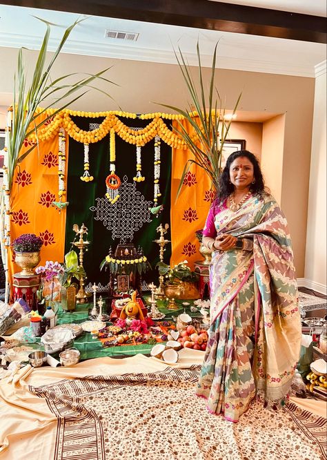 Banarasi Katan rangkat in pastels paired with meganta work blouse for the puja evening .. a heavy gold and kemp set completes the look Work Blouse, Dresses With Sleeves, Saree, Long Sleeve Dress, Pastel, Maxi Dress, Long Sleeve, Gold