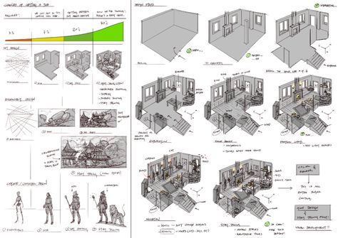 Concept Artist Portfolio, Perspective Ideas, Specular Reflection, Feng Zhu Design, Feng Zhu, Book Illustration Layout, Digital Art Software, Conceptual Sketches, Perspective Drawing Architecture