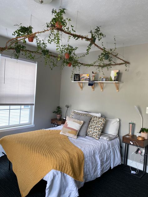 Plant Canopy, Canopy Bed Diy, Diy Canopy, Diy Headboards, Bedroom Remodel, Bed Diy, Diy Headboard, Bed Canopy, Cute Room Ideas