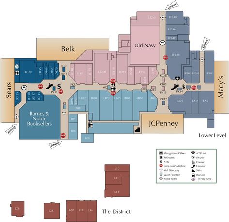 Valley View Mall shopping plan Mall Directory, Shopping Mall Design, Atrium Design, Roanoke Virginia, Fantasy World Map, Mall Stores, Mall Design, Red Robin, Layout Architecture