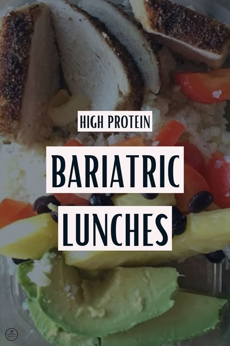 Bariatric Lunches, Bariatric Diet Recipes, Sleeve Meals, Bariatric Lunch, Bariatric Keto, High Protein Bariatric Recipes, Bariatric Sleeve Recipes, Bariatric Recipes Sleeve Liquid Diet, Gastric Surgery