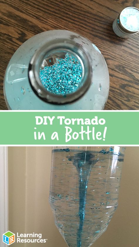 Ever wonder how tornados work? Check out this awesome DIY Tornado in a Bottle! How To Make Tornado In A Bottle, How To Make A Tornado In A Jar, Tornado In A Bottle Experiment, Make A Tornado In A Bottle, Tornado Science Project, Preschool Tornado Activities, Diy Tornado In A Bottle, Water Tornado In A Bottle, Grade 1 Science Experiments