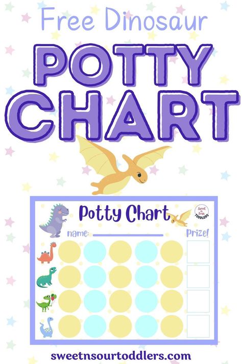 Grab your totally FREE adorable Dino Potty Training Chart! This potty chart for boys and girls is the perfect way to get kids excited for potty training! #pottytraining #pottychart Potty Training Charts For Girls Diy, Sticker Potty Training Chart, Potty Training Incentives, Potty Training Chart Dinosaur, Potty Training Girls Age 3, Potty Training Regression, Potty Training Sticker Chart, Potty Training Meme Funny, Potty Training Rewards