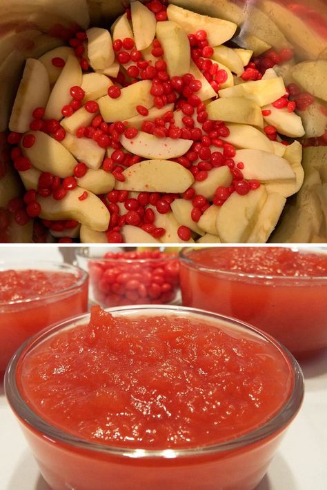 Instant Pot Applesauce with Red Hots will become your new favorite dessert.  Only two ingredients are all it takes to make this easy applesauce.  #redhots, #instantpot, #instantpotrecipes, #instantpotlove, #applesauce Instant Pot Applesauce, Easy Applesauce, Homemade Applesauce Recipes, Crockpot Applesauce, Michigan Food, Apple Recipes Healthy, Best Crockpot Recipes, Fresh Dishes, Apple Sauce Recipes