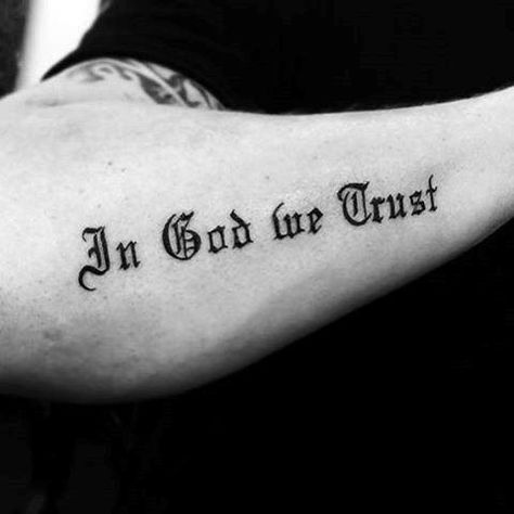 20 Great In God We Trust Tattoo Designs for Men [2024 Guide] Power Of God Tattoo, In God We Trust Tattoo Women, In God We Trust Tattoo Design, Tattoo Of God, Blessed Arm Tattoo, In God I Trust Tattoo, Trust In God Tattoo, Trust God Tattoo, In God We Trust Tattoo