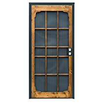 Check this out! Best Storm Doors, Wooden Screen Doors, Wood Garden Edging, Front Door With Screen, Wood Screen Door, Wooden Screen Door, Garden Edging Ideas, Security Screen Door, Steel Security Doors