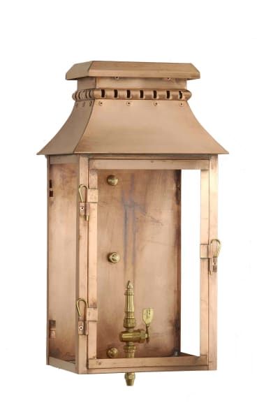 The Village Lantern by Copper Lighting Company | French Market Lanterns Wall Mounted Light Fixtures, Mounted Light Fixtures, New Orleans Street, Wall Outdoor, Wall Mount Lantern, Copper Lantern, Outdoor Lantern, Gas Lanterns, Copper Glass