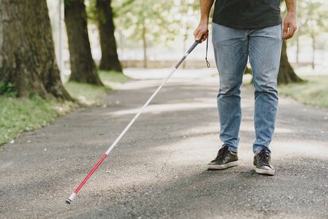 Reading Braille, Braille Literacy, Blind Person, Morning Announcements, Person Walking, Social Security Administration, Vision Loss, Disabled People, Walking Stick