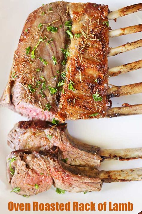 Lamb Recipes Oven, Lamb Rack Recipe, Roasted Rack Of Lamb, Lamb Roast Recipe, Folding Napkins, Roast Rack Of Lamb, Lamb Chop Recipes, Lamb Recipe, Lamb Ribs