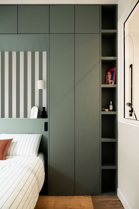 Wardrobes Next To Bed, Around The Bed Wardrobe, Wardrobe Beside Bed, Wardrobe Over Bed, Small Bedroom Cupboards, Bed And Wardrobe, Small Bedroom Wardrobe, Bedroom Wardrobe Ideas, Bedroom Built Ins