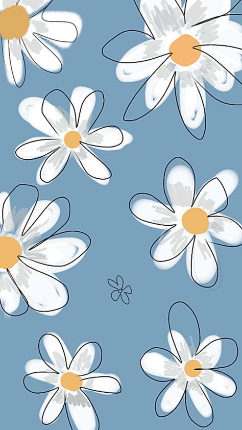 Spring Floral Background Wallpapers, Aesthetic Wallpaper For Spring, Cute I Phone Wallpaper Iphone, Spring Simple Wallpaper, Cute Blue Flower Wallpaper, Spring Phone Wallpaper Simple, Cute Spring Iphone Wallpaper, Cute Simple Iphone Wallpapers, Spring Watch Face