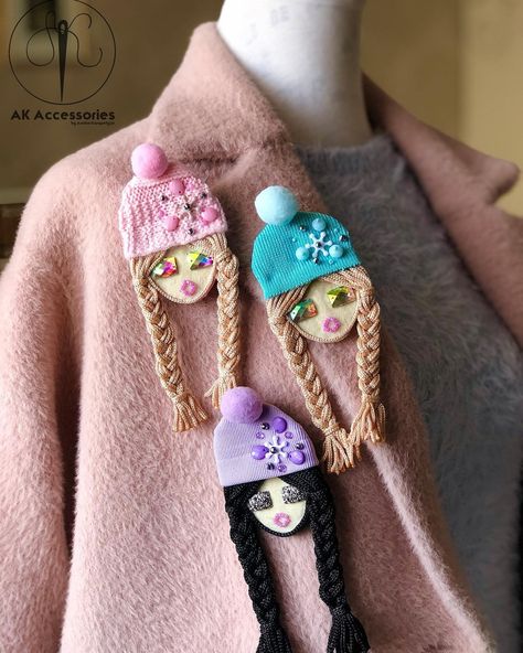 This Brooches item by AKAccessoriesDesign has 11 favorites from Etsy shoppers. Ships from Armenia. Listed on 13 Dec, 2023 Handmade Brooches Ideas, Felt Pins, Baby Clothes Quilt, Doll Brooch, Mandala Jewelry, Scrap Fabric Crafts, Fabric Brooch, Brooch Diy, Brooch Handmade