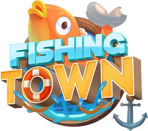 Fishing Town Game on Behance Ocean Games, Town Games, Video Game Logos, Fishing Town, Game Font, Logo Game, Match 3 Games, Text Logo Design, Game Logo Design