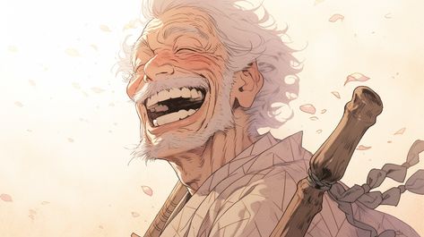 Old Sensei Character Design, Old Character Design Man, Old Guy Anime, Older Character Design, Samurai Artwork, Animated Drawings, Art Poses, Cartoon Shows, Awesome Anime