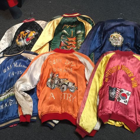 Bob Chatt on Instagram: “A small assortment of Japan / sukajan jackets we will have in our booth at Inspiration LA this weekend #inspirationla #sukajanjacket…”