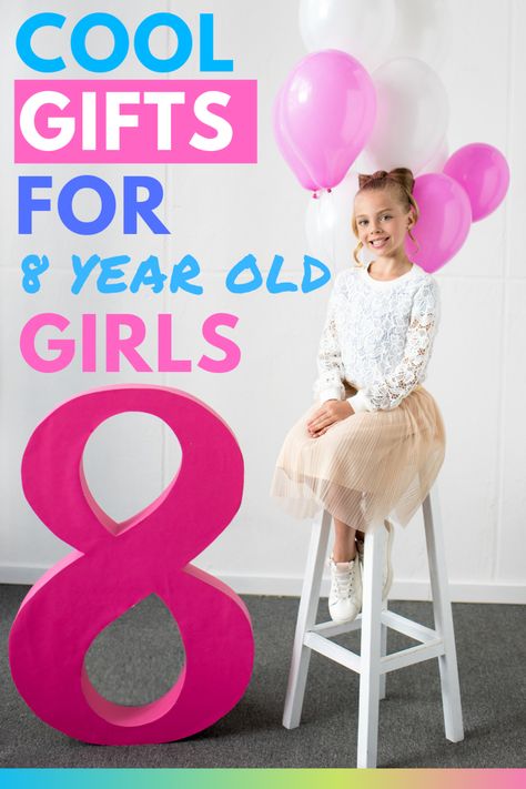 Cool Gift Ideas for 8 year old girls that she will love. Birthday Gift ideas or even for Christmas, Young girls love these toys #gifts #giftsforgirls Birthday Ideas For 8 Year Girl, Gift Ideas For 8 Year Girl, Gifts For 8 Year Girl, 8 Year Birthday Ideas, 8 Year Birthday Ideas Girl, Craft Party Ideas, Pink Gift Basket, Birthday Presents For Girls, Diy Bird Bath