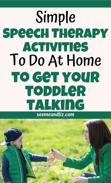 These speech therapy activities for toddlers will help boost their language development. These expert recommended tips can easily be done at home! Toddler Language Development, Language Development Activities, Activities To Do At Home, Toddler Speech, Toddler Speech Activities, Speech Language Activities, Speech Delay, Expressive Language, Speech Activities