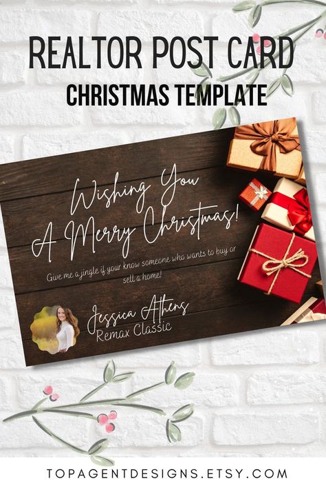 Real Estate Marketing Gifts, Canva Real Estate, Christmas Marketing, Realtor Social Media, Social Media Guide, Marketing Gift, Realtor Branding, Client Appreciation, Real Estate Templates