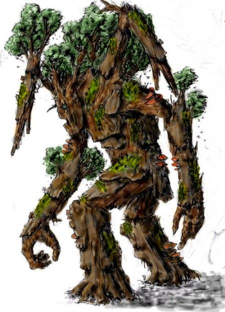 Dnd Zombie, Tree Ent, Plant Monster, Tree Man, Tree People, Savage Worlds, Design Comics, Dnd Monsters, Forest Spirit