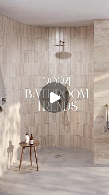 Keith Culver Homes, Inc | East Texas Builder on Instagram: "2024 TRENDS of bathroom design! 🛁  1. Wall Tiles & Wall Faucets- we’re seeing a lot of these which add so much to the space. Top it off with a great deco sink and mirror!   2. Beautiful Glass Linen Cabinet- what a great statement in this clean white vanity bathroom! Finished off with the matching stained mirrors.   3. Warm Wood Tones- loving these custom reeded cabinet fronts! The simple knobs add just the right touch without taking away from them. Timeless wall tiles are a great canvas for the cabinet, wall faucet & freeform mirror.   4. Lovely Arches- a wonderful way to soften a space. Keeping the light/neutral tones while still contrasting with the white tub. Love the way this freestanding tub is built-in- a blend of old and n Bathroom Warm Tones, Master Bathrooms 2024 Trends, Warm Bathroom Ideas, Bathroom Timeless, Southwest House Plans, Stained Mirror, Warm Bathroom, Wall Faucet, White Tub