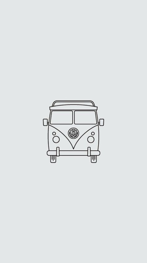 Camper Van Tattoo Ideas, Campervan Tattoo Simple, Van Tattoo Volkswagen, Campervan Drawing, Camera Doodle, Hippy Van Drawing, Realistic Pencil Drawings, Doodle Art Journals, Cactus Art