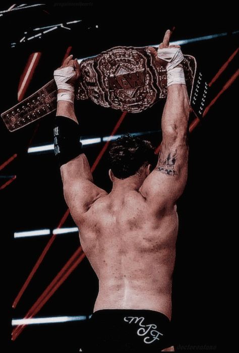 Mjf Aew World Champion, Mjf Aew Wallpaper, Pro Wrestling Aesthetic, Mjf Aew, Aew Mjf, Diy Posters, Wrestling Photos, Wwe Men, Wrestling Posters