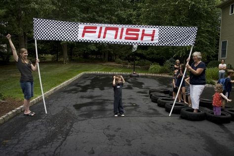 Finish a walk at the finish line-Check! Olympic Theme Party, Racing Party, Olympic Theme, Money Spells That Work, Graduation Party Planning, Race Party, Volunteer Appreciation, Starting Line, Race Car Birthday