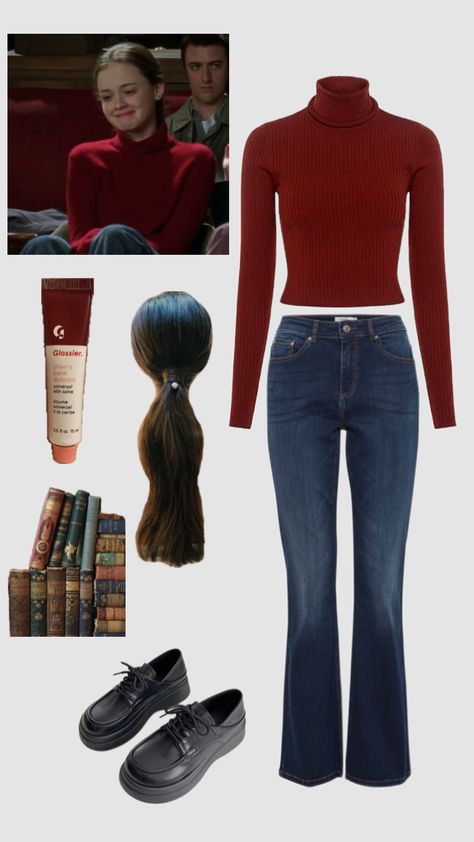 Rory Gilmore Outift #outfitinspo #rorygilmore #gilmoregirl #books Rory Outfits Inspiration, Rory Gilmore Outfit Inspo Summer, How To Look Like Rory Gilmore, Rory Gilmore Winter Outfits, How To Dress Like Rory Gilmore, Rory Gilmore Red, Rory Gilmore Fits, Rory Gilmore Summer Outfit, Rory Gilmore Clothes