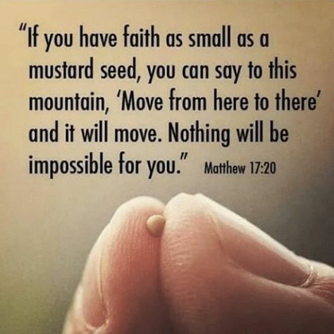 Prayer Scriptures, Faith Prayer, Inspirational Prayers, Favorite Bible Verses, Faith Inspiration, Mustard Seed, Prayer Quotes, Have Faith, Religious Quotes