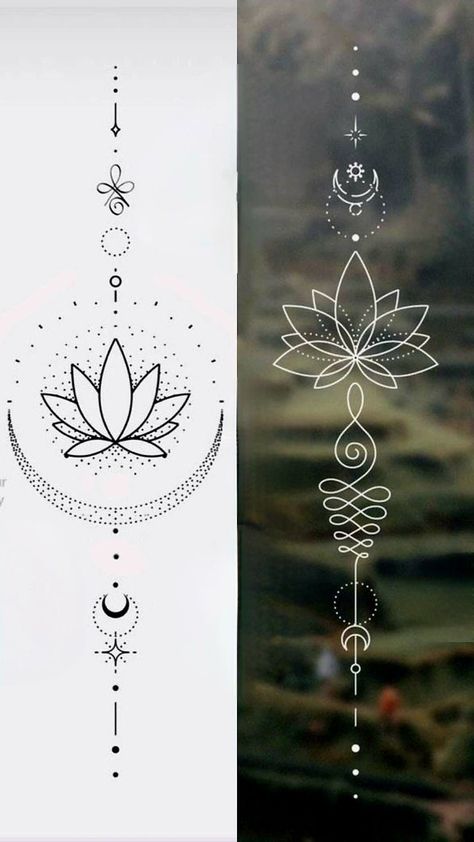 Unalome And Lotus Tattoo, Mutterschaft Tattoos, Small Mandala Tattoo, Underarm Tattoo, Tato Dengan Makna, Unique Small Tattoo, Yoga Tattoos, Tiny Wrist Tattoos, Mandala Lotus